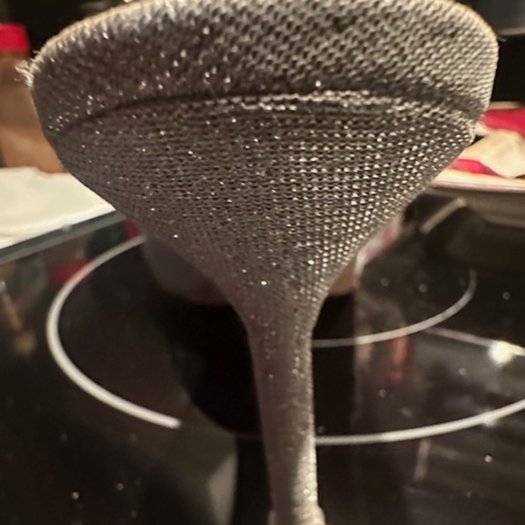 MANOLO BLAHNIK Metallic Silver Crystal Buckle CASSIADO Heel Sandals EU 41 - Picture 9 of 16